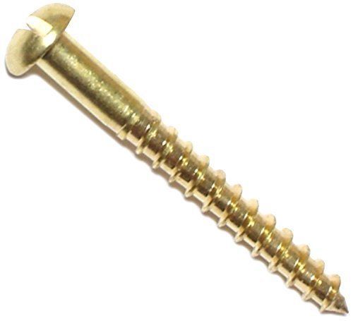 Hard-to-Find Fastener 014973131975 6-Inch x 1-1/4-Inch Slotted Round Wood