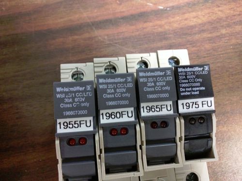 Weidmuller WSI 25/1 CC/LED Fuse Terminal Blocks