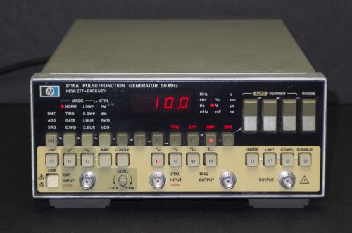 HP Keysight 8116A 50 MHz Pulse / Function Generator opt. 001