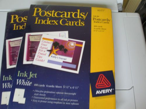 Avery Postcards Index Cards, 400 cards, NEW, NEVER OPENED! #8577