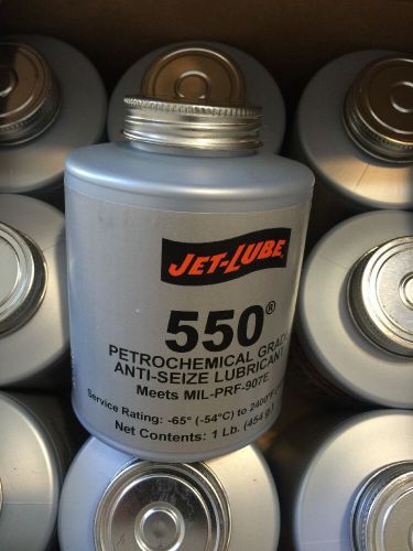 Jet-lube 550 nonmetallic petrochemical grade anti seize and thread lubricant for sale