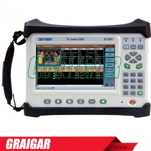 Digital TV Signal Analyzer DVB-C/T/H/T2/S/S2 Deviser S7200