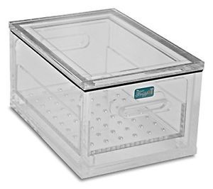 Trippnt 51397 acrylic portable personal desiccator, 10&#034; x 5&#034; x 6&#034;, small, clear for sale