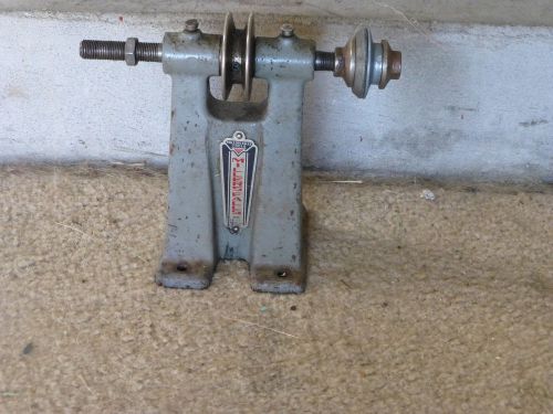 Vintage Millers Falls Double Arm Arbor Assembly Wood Lathe Grinder Belt Drive