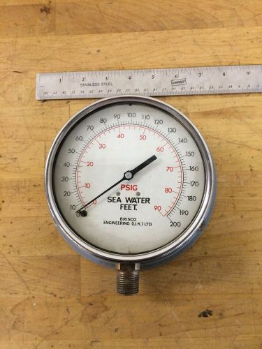 VINTAGE Brisco Engineering Gauge 0-200