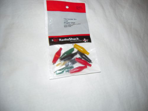 Fully Insulated Mini 1 1/4&#034; Alligator Clips By RadioShack #270-378 Solder Termin