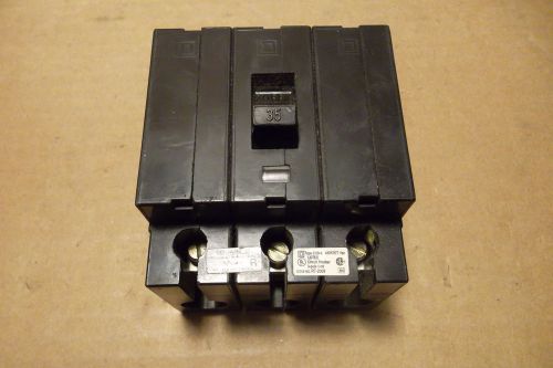 Square D EHB4 3 pole 35 amp 480y/277v 240v EHB34035 Circuit Breaker EHB Flawed