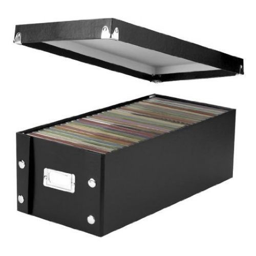 Ideastream Snap-N-Store DVD Storage Box, Holds up to 26 DVDs, Glossy Black with