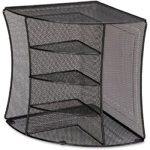 Organizer  Corner Desktop  Sleek  Durable  Steel Mesh  Versatile Powder Coated