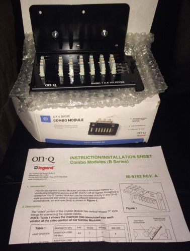 ON-Q 364400-04 TELECOM 6X4 BASIC COMBO MODULE NIB!