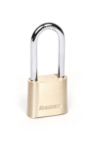 Sesamee k437 resettable combination brass padlock with 2-1/4-inch shackle for sale