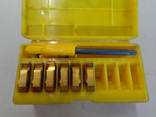 6 KENNAMETAL CARBIDE THREADING INSERTS LP22NR5TR KC730 STK3537