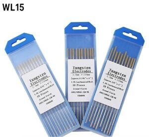 10pcs Tungsten Electrode Carbon Rod Tig 1.0/1.6 /2.0/2.4/3.0/3.2/4.0*150mm