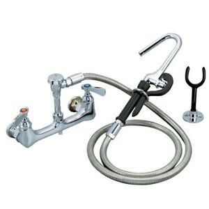 BK RESOURCES BKF-8SMPF-G Optiflow Pot Filler Assembly, 8&#034; O.C. Splash/Wall