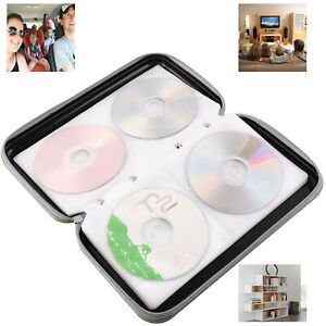 Black 80 Disk CD DVD DJ Portable Wallet Storage Organizer Disc Holder Case Album