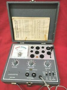 Lafayette 38-0111 12AX7 ECC83 6BQ5 6L6 6SN7 6V6 6X5 Tube Tester