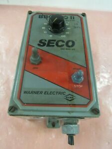 SECO WARNER B160 BRONCO II DC DRIVE 115/230VAC 10AMP RUN/JOG SWITCH ***XLNT***