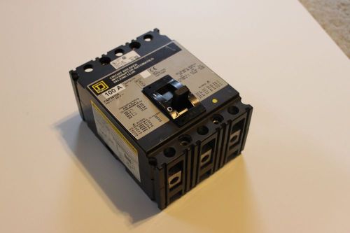 Square d fap36100 100 amp 3 pole 600 volt circuit breaker like fal36100 for sale