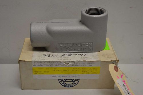 New appleton lb57 fm7 1-1/2in npt steel conduit body fitting d395576 for sale