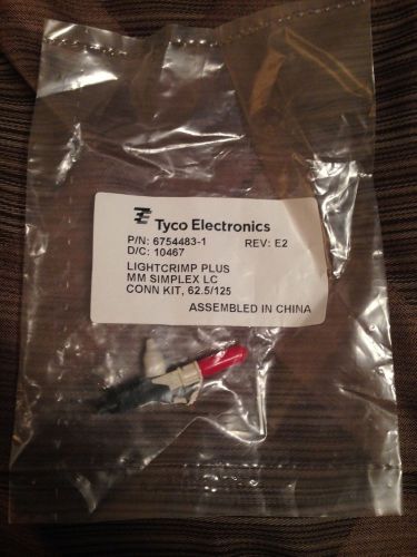 Amp/Tyco Lightcrimp Plus LC MM 62.5/125 Simplex Fiber Optic Connector 6754483-1