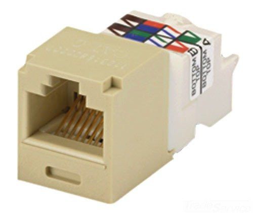 New -  lot of (2)  panduit - cj688tpei - cat 6 , rj45  jack , ethernet ,  ivory for sale