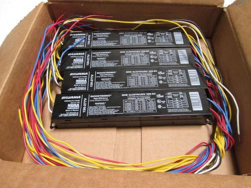 LOT OF 4 SYLVANIA QHE4x32T8/UNVISN-SC BALLAST *NEW OUT OF BOX*