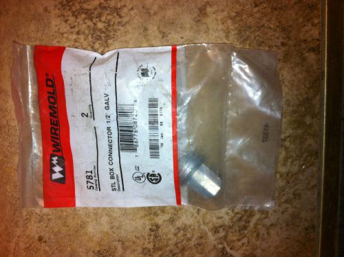 Wiremold *pkg.2* 5781 1/2&#034; galvanized steel box connector 500/700 series nib for sale