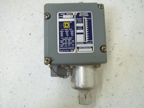 SQUARE D 9012-ACW5 SER.B PRESSURE SWITCH *USED*