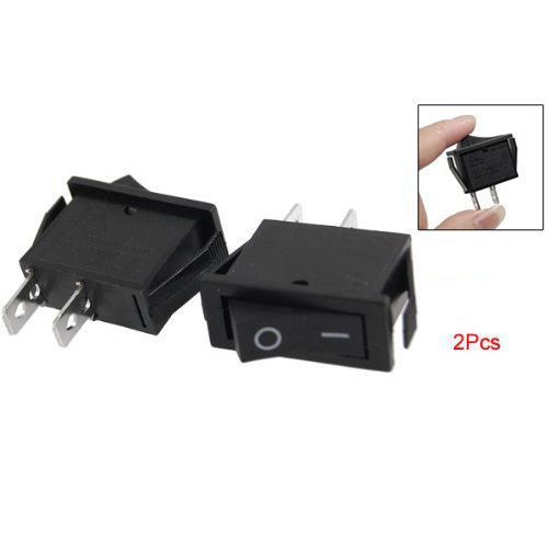 2 pcs x on-off 2 position spst 2 pin snap in rocker switch 16a/250v 20a/125v ac for sale