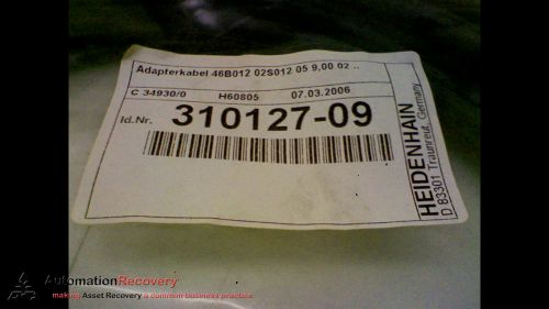 HEIDENHAIN 310127-09 ADAPTER CABEL  M23 CONNECTOR 12 PIN MALE, NEW