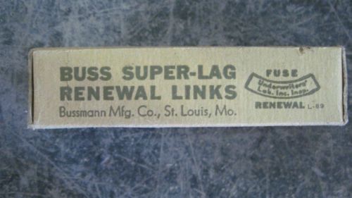 NIB BUSS SUPER LAG RENEWAL LINKS #LKN500 250 VOLT (2 PER BOX)