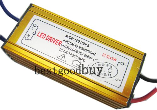 High-power (3-5) * 3w constant current led driver constant current power supply for sale