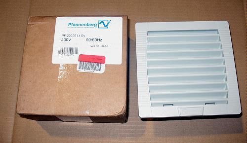 Pfannenberg PF-22000 Lt. Gray Snap Fit Filter Fan New