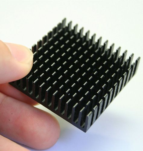 10pc Lots x 40*40*11mm Black Aluminum Heat Sink Chip for IC LED Power Transistor