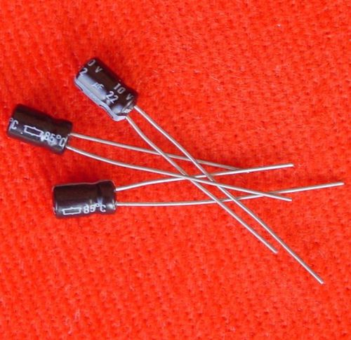 -- 10x 22uF 10V Mini Electrolytic Capacitor HKe