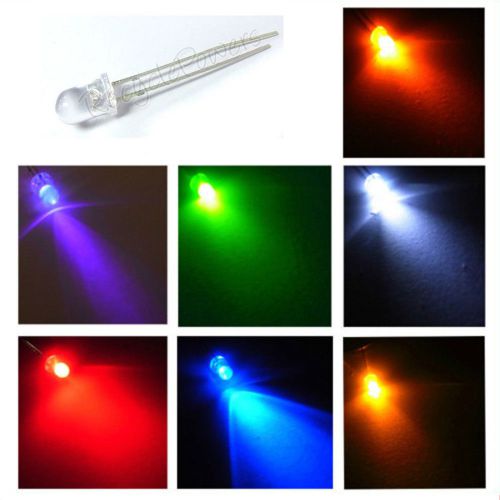 10 x 5mm Bright 7 colors 20000 mcd LED Bulb Light