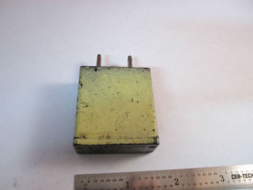 VINTAGE A&amp;M UK WWII QUARTZ CRYSTAL BAKELITE ENCLOSURE FREQUENCY CONTROL BIN#5M