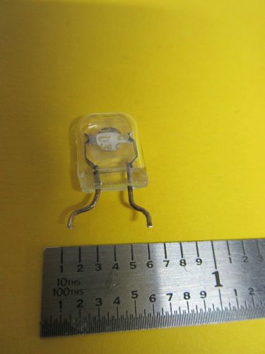 VINTAGE GLASS HOLDER QUARTZ CRYSTAL McCOY 14.4 MHz FREQUENCY RESONATOR