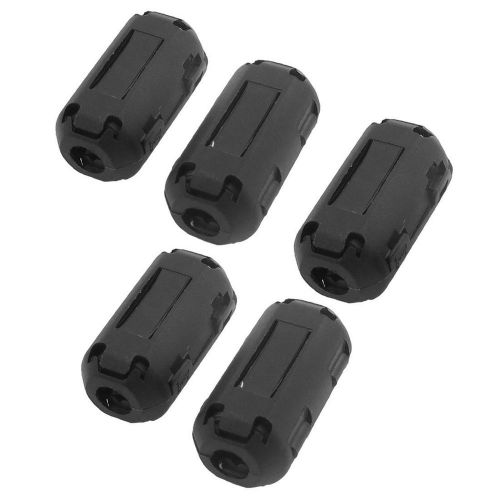 NEW 5 Pcs UF-50B Clip On Noise Suppressor 5mm Cable Ferrite Core Filters