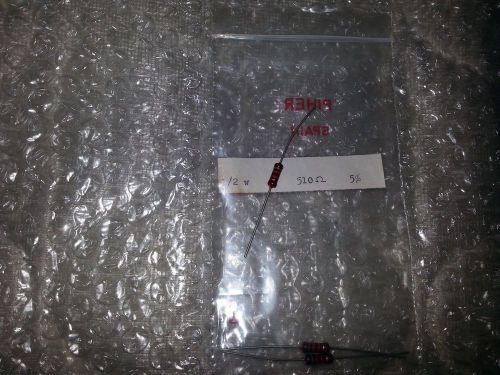 Piher Spain 510 ohm1/2 Watt 5% Carbon Film Vintage Resistors (3) Pack