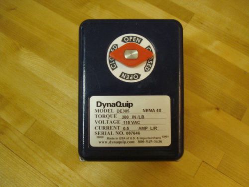 Dynaquip DE305 Electric Actuator, 300 in-lb Torque, 120VAC  | (3B)