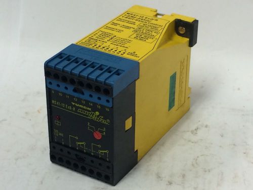 Turck MS41-12EX0-R Multi Safe Switching Amplifier 1-8 Bit Din, USED