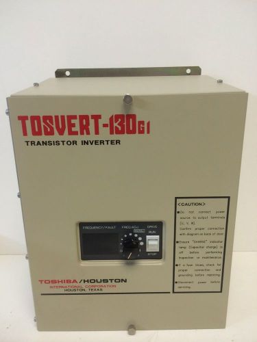 FACTORY REFURBBED! TOSHIBA 1HP 460V TRANSISTOR INVERTER DRIVE VT130G1-A015BOE