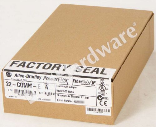 New Sealed Allen Bradley 22-COMM-E /A PowerFlex EtherNet Communication Module Qt