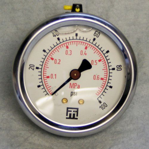 Pressure gauge, wika 2.5&#039;&#039; 100psi, 1/4npt cbm for sale