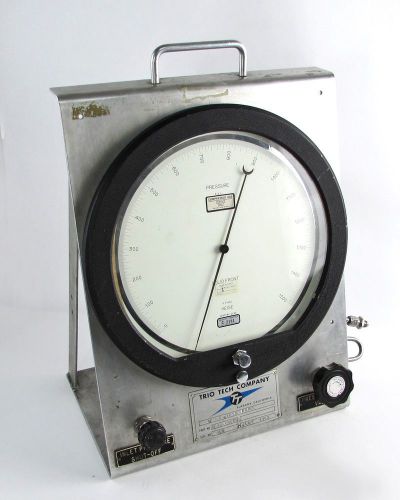 Heise H43862 13.5&#034; Pressure Gauge Test Panel 0-1500 PSI, Trio-Tech DF99-0367