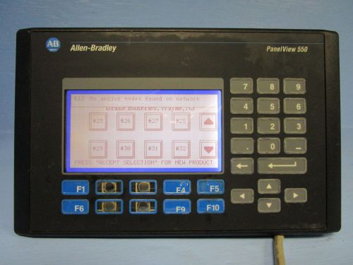 Allen bradley 2711-b5a2 panelview 550 ab 2711b5a2 panel view ser h revb frn 4.41 for sale