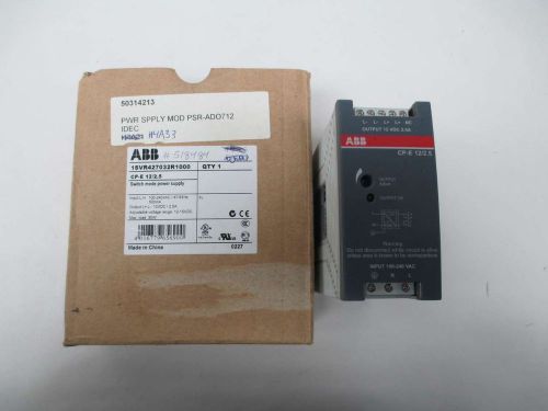 NEW ABB 1SVR427032R1000 POWER SUPPLY 100-240V-AC 12V-DC 30W 2.5A AMP D343771