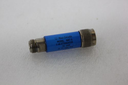 MINI-CIRCUITS DC-1.5GHZ 5dB 50ohm ATTENUATOR NAT-5   (C2-4-33A)