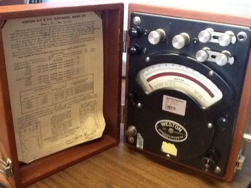 Weston Wattmeter Model 310 Antique 1956